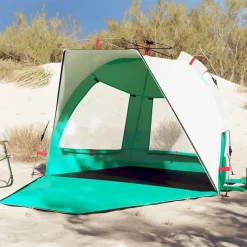 vidaXL strandtent 2-persoons waterdicht snelontgrendeling zeegroen