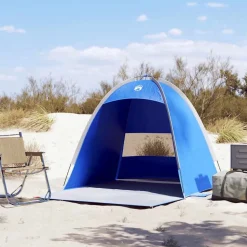 vidaXL Strandtent 3-persoons waterdicht azuurblauw