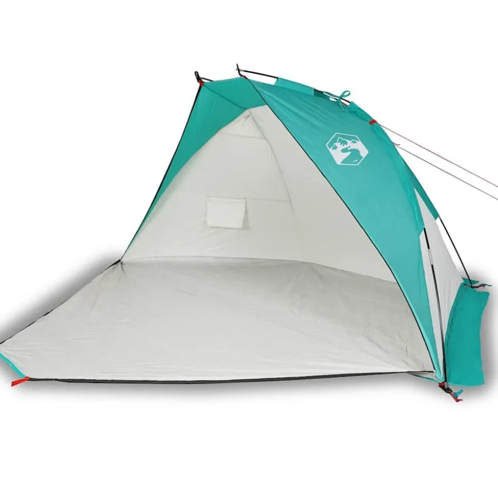 vidaXL Strandtent 268x223x125 cm 185T polyester zeegroen