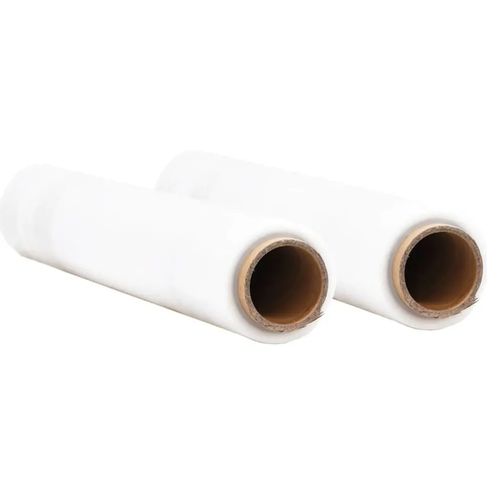 vidaXL Stretchfilm 2 st transparant 17 μm 50 cm x 150 m