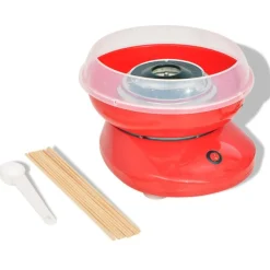 vidaXL Suikerspinmachine 480 W rood