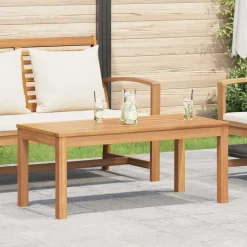 vidaXL Tafel Bruin 95 x 45 x 40 cm Massief Teakhout
