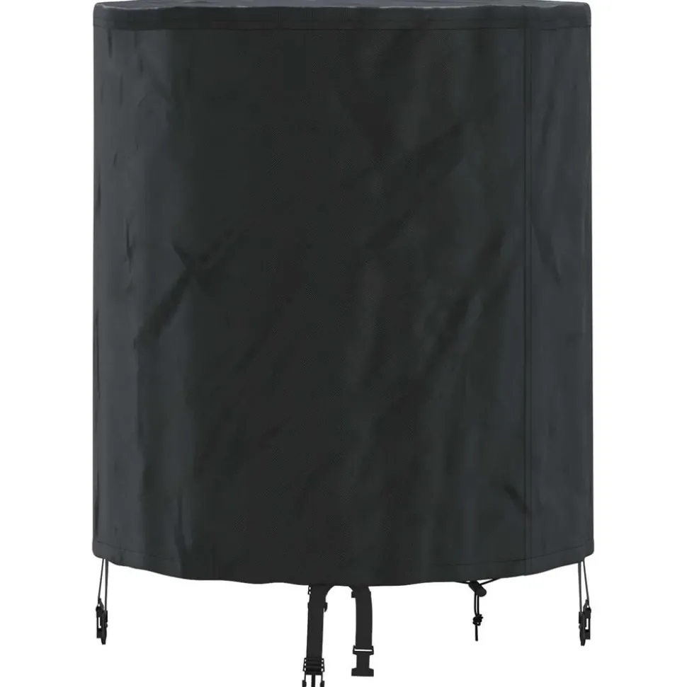 vidaXL Tafel Dek Effen Zwart 62 x 62 x 70 cm Stof
