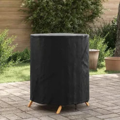 vidaXL Tafel Dek Effen Zwart 62 x 62 x 70 cm Stof