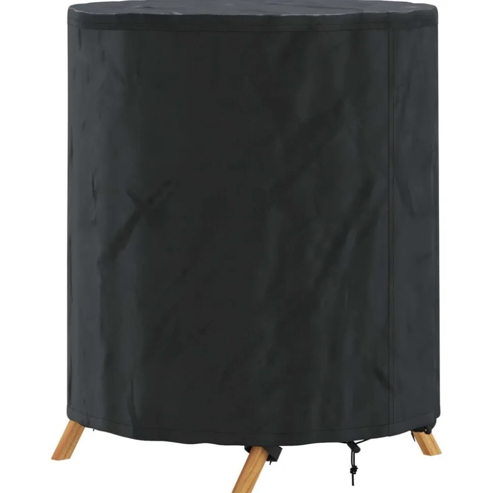 vidaXL Tafel Dek Effen Zwart 62 x 62 x 70 cm Stof