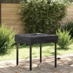 vidaXL Tafel Dek Effen Zwart 62 x 62 x 15 cm 600D Oxford Stof