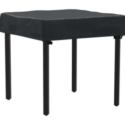 vidaXL Tafel Dek Effen Zwart 62 x 62 x 15 cm 600D Oxford Stof