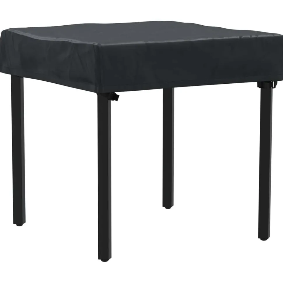 vidaXL Tafel Dek Effen Zwart 62 x 62 x 15 cm 600D Oxford Stof