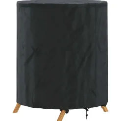 vidaXL Tafel Dek Effen Zwart 62 x 62 x 70 cm Stof