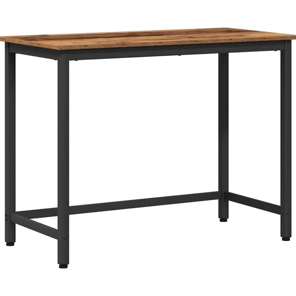 vidaXL Tafel Oudhout 80 x 50 x 76,5 cm Engineered hout en staal