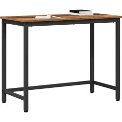vidaXL Tafel Oudhout 80 x 50 x 76,5 cm Engineered hout en staal