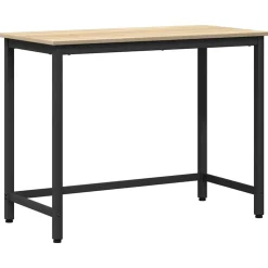 vidaXL Tafel Sonoma Eiken 80 x 50 x 76,5 cm Engineered hout en staal