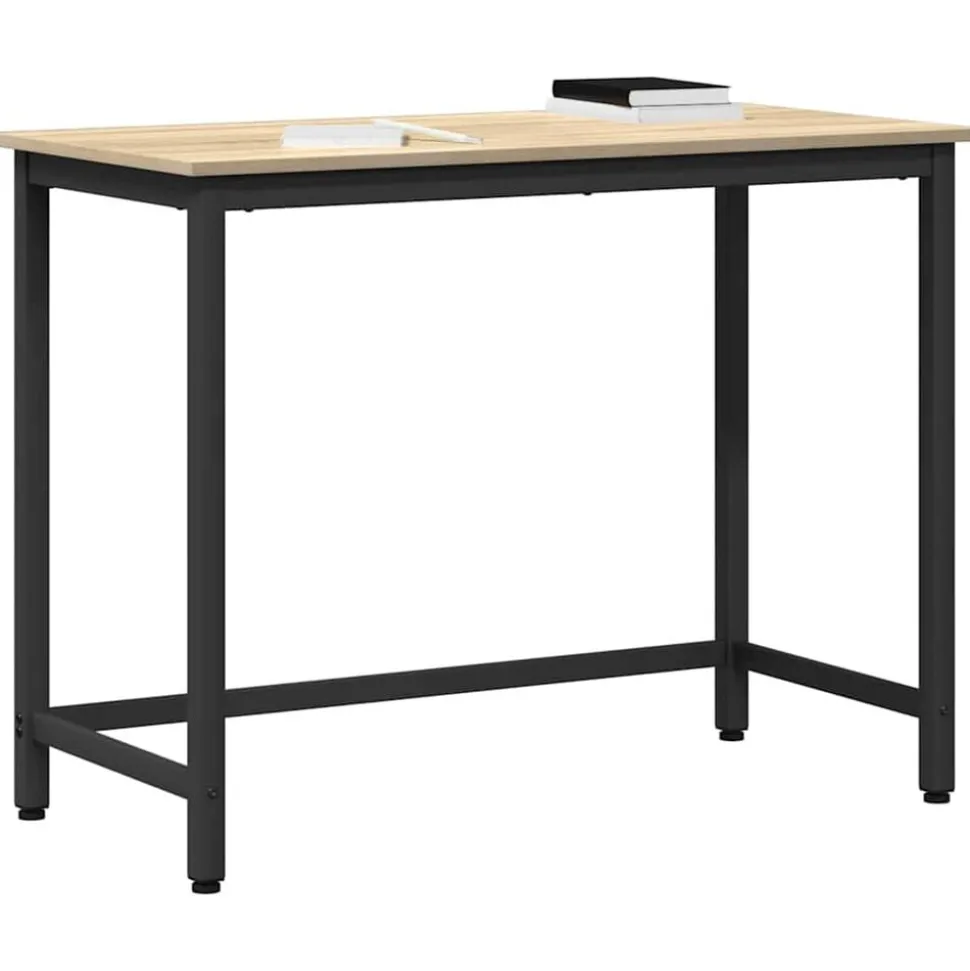 vidaXL Tafel Sonoma Eiken 80 x 50 x 76,5 cm Engineered hout en staal