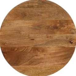 vidaXL Tafelblad Ø 40x2,5 cm rond massief ruw mangohout