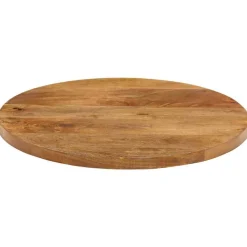 vidaXL Tafelblad Ø 40x2,5 cm rond massief ruw mangohout
