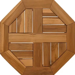 vidaXL Tafelblad achthoekig 40x40x2,5 cm massief teakhout