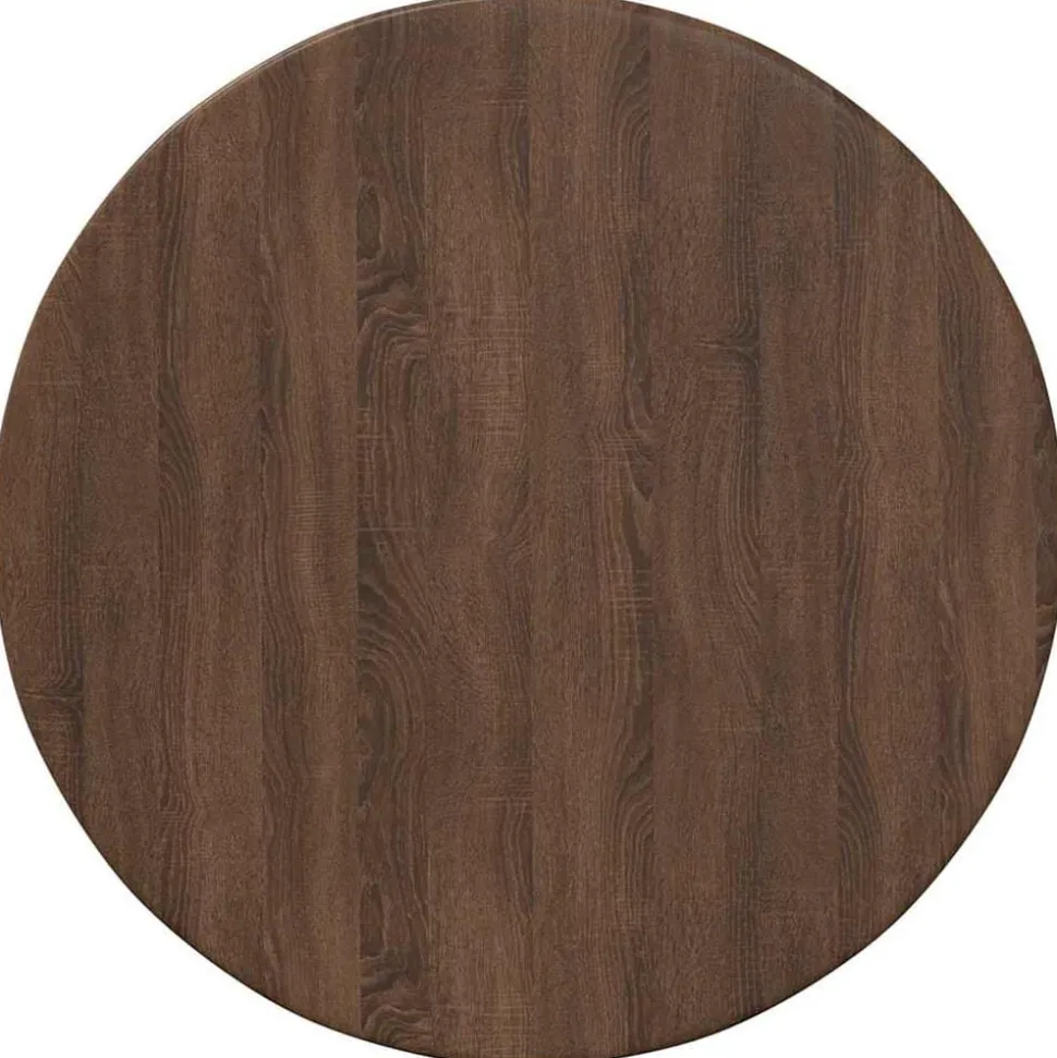 vidaXL Tafelblad bruin eikenkleur Ø 40 x 1,5 cm Bewerkt hout