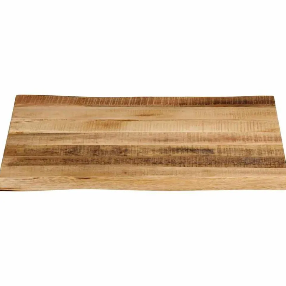 vidaXL Tafelblad met natuurlijke rand 40x40x3,8 cm massief mangohout