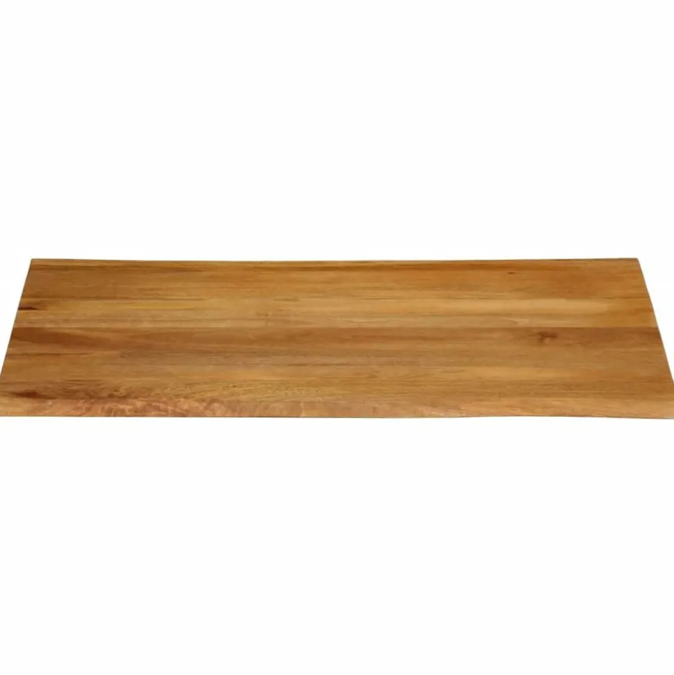vidaXL Tafelblad met natuurlijke rand 90x80x3,8 cm massief mangohout