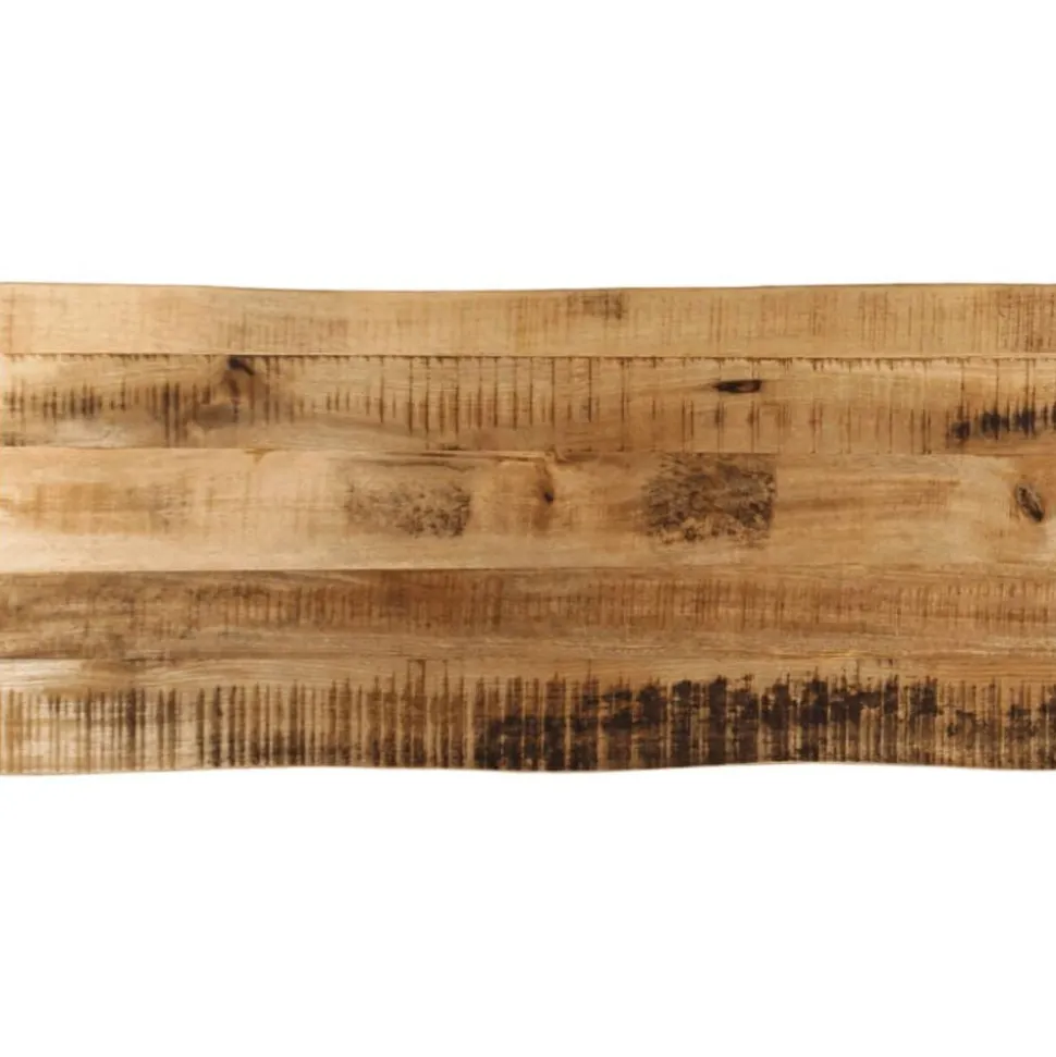 vidaXL Tafelblad met natuurlijke rand 90x40x2,5 cm massief mangohout