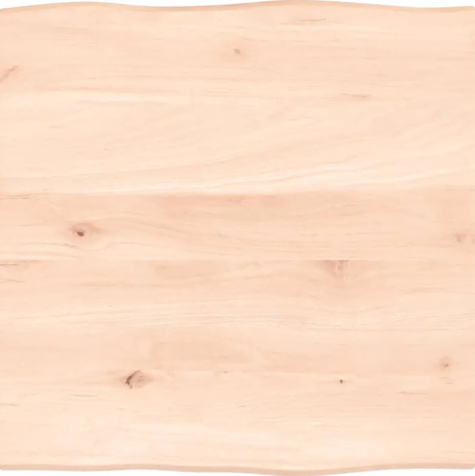 vidaXL Tafelblad natuurlijke rand 40x40x2 cm massief eikenhout