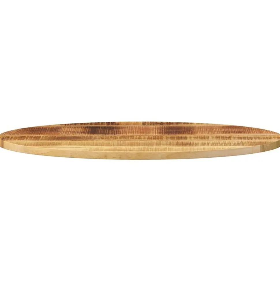 vidaXL Tafelblad ovaal 110x40x3,8 cm massief mangohout