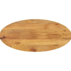 vidaXL Tafelblad ovaal 140x50x2,5 cm massief mangohout
