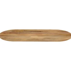 vidaXL Tafelblad ovaal 80x40x2,5 cm massief mangohout