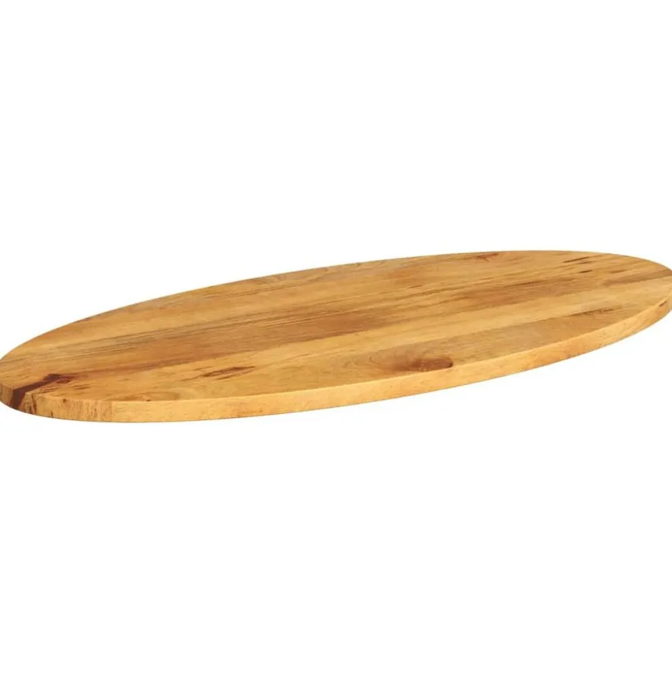 vidaXL Tafelblad ovaal 140x50x3,8 cm massief mangohout