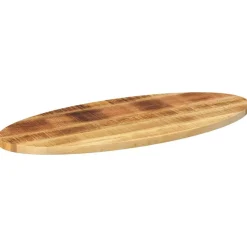 vidaXL Tafelblad ovaal 90x40x2,5 cm massief mangohout