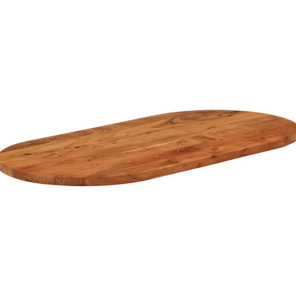 vidaXL Tafelblad ovaal 80x40x3,8 cm massief acaciahout