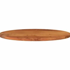 vidaXL Tafelblad ovaal 80x40x2,5 cm massief acaciahout