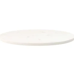vidaXL Tafelblad ovaal 70x35x2,5 cm massief grenenhout wit