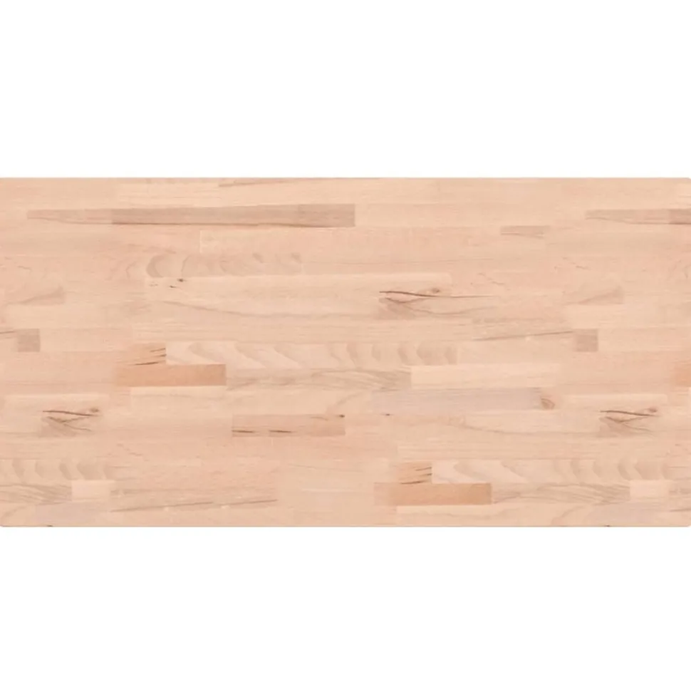 vidaXL Tafelblad rechthoekig 80x40x1,5 cm massief beukenhout