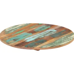 vidaXL Tafelblad rond 15-16 mm 40 cm massief gerecycled hout
