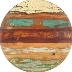 vidaXL Tafelblad rond 15-16 mm 40 cm massief gerecycled hout