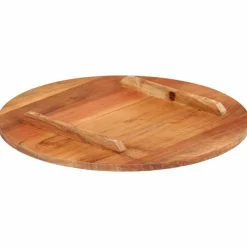 vidaXL Tafelblad rond 15-16 mm 40 cm massief acaciahout