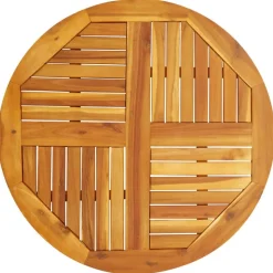 vidaXL Tafelblad rond Ø 80x2,2 cm massief acaciahout