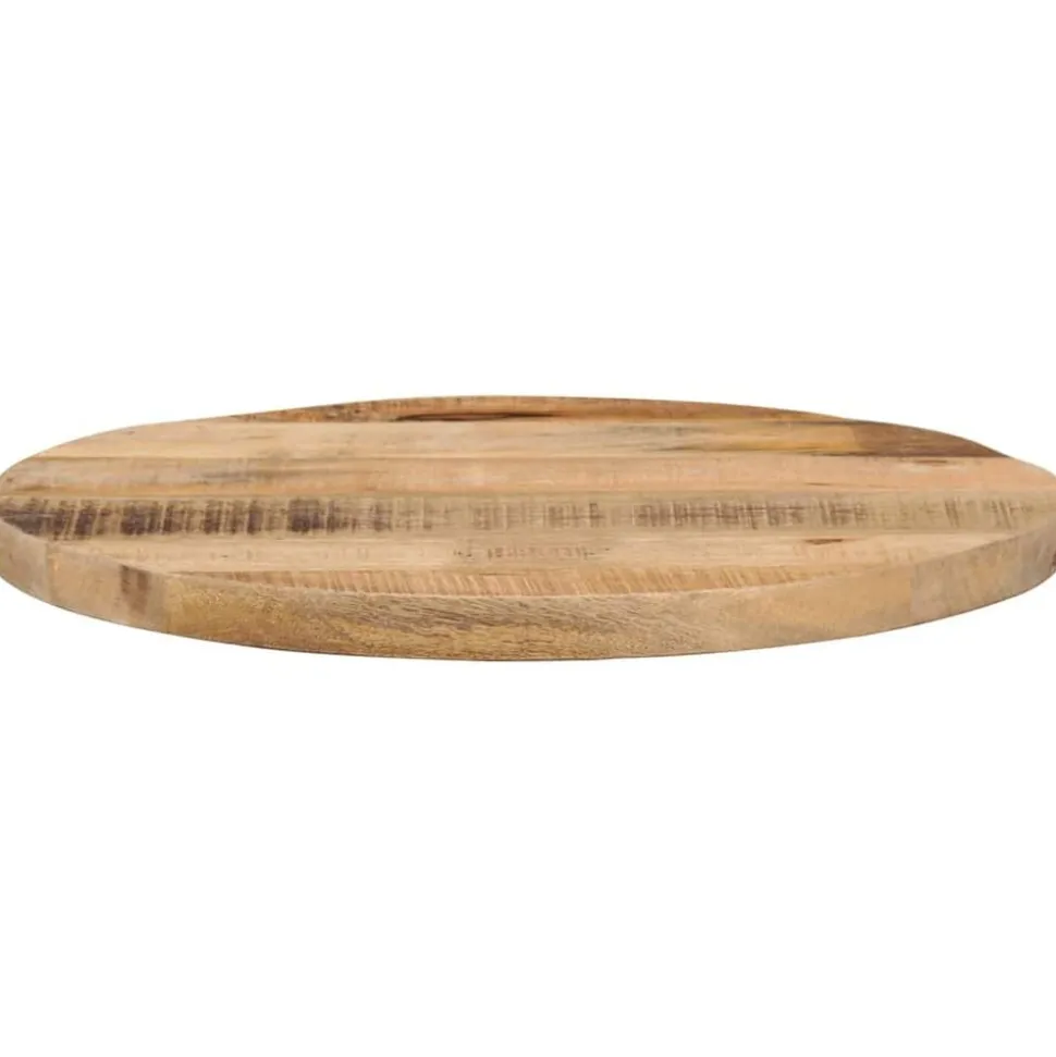 vidaXL Tafelblad rond Ø 40x2,5 cm massief ruw mangohout