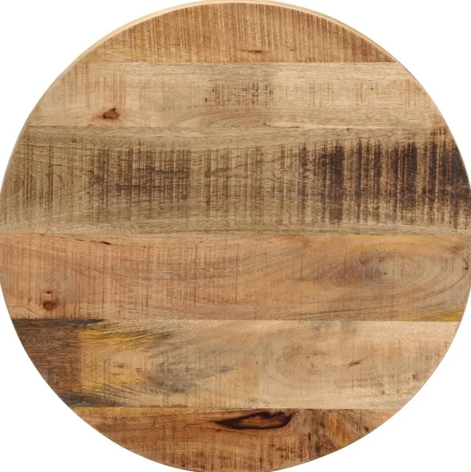 vidaXL Tafelblad rond Ø 40x3,8 cm massief ruw mangohout