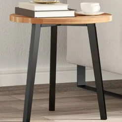 vidaXL Tafelblad rond Ø 40x2 cm massief acaciahout