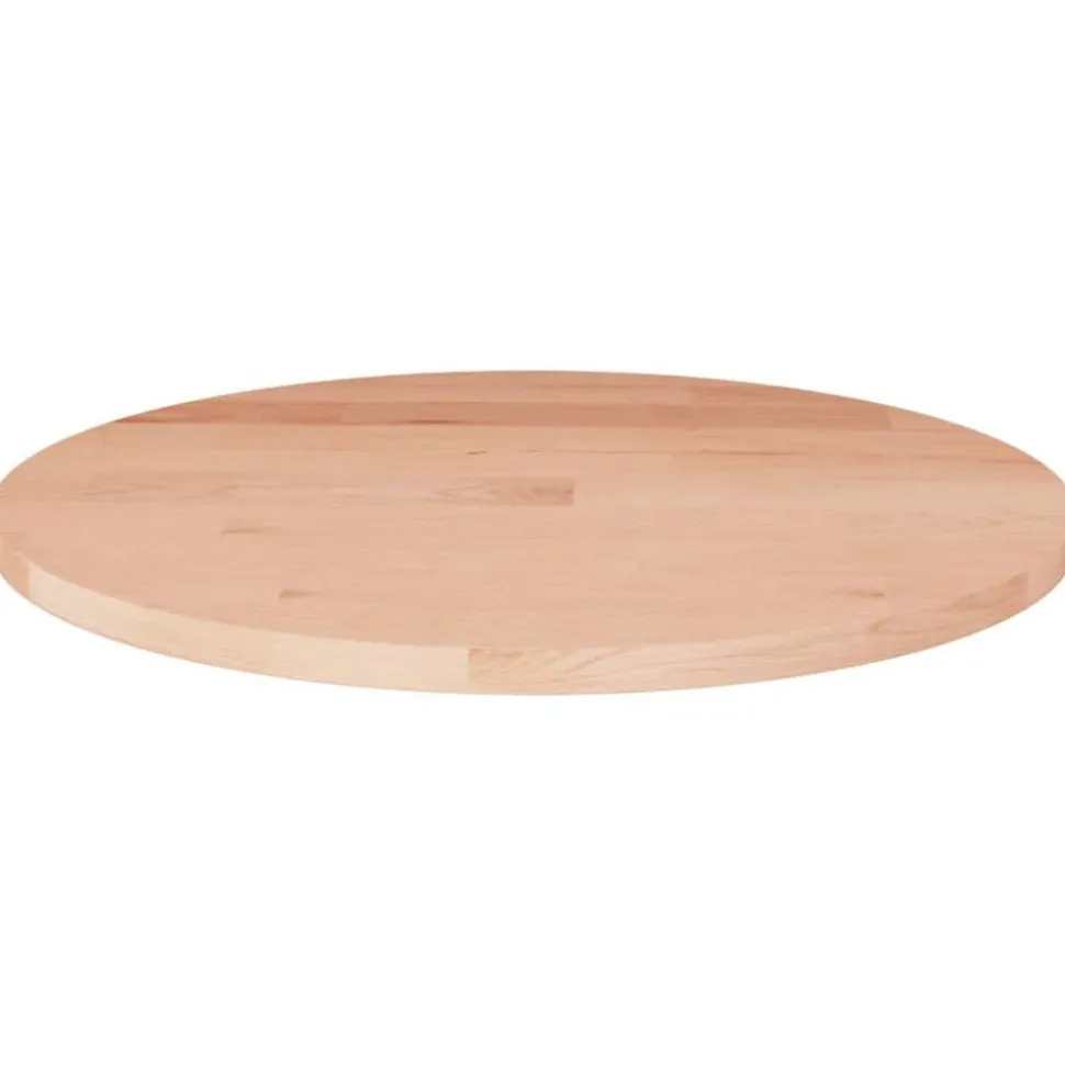 vidaXL Tafelblad rond Ø30x1,5 cm onbehandeld massief eikenhout