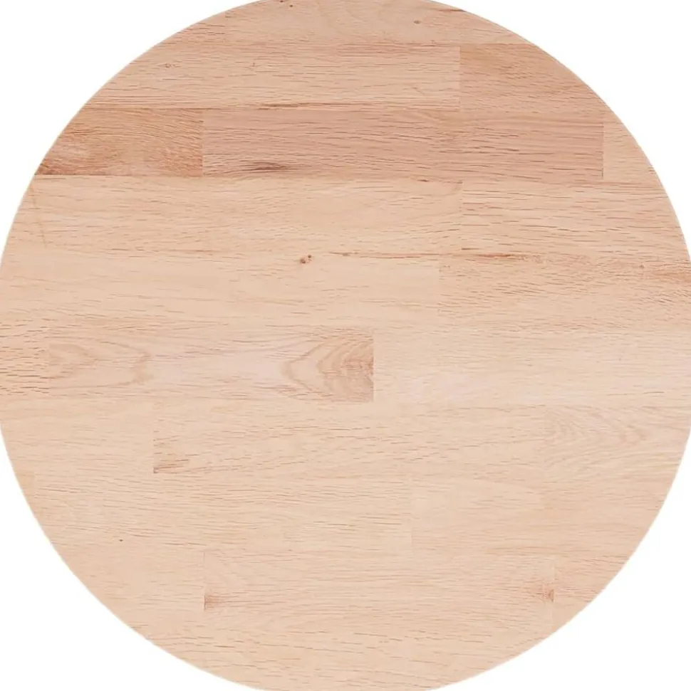 vidaXL Tafelblad rond Ø30x1,5 cm onbehandeld massief eikenhout