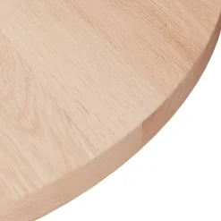 vidaXL Tafelblad rond Ø30x1,5 cm onbehandeld massief eikenhout