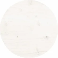 vidaXL Tafelblad rond Ø30x3 cm massief grenenhout wit