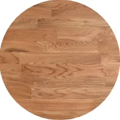 vidaXL Tafelblad rond Ø30x1,5 cm bewerkt massief eikenhout lichtbruin