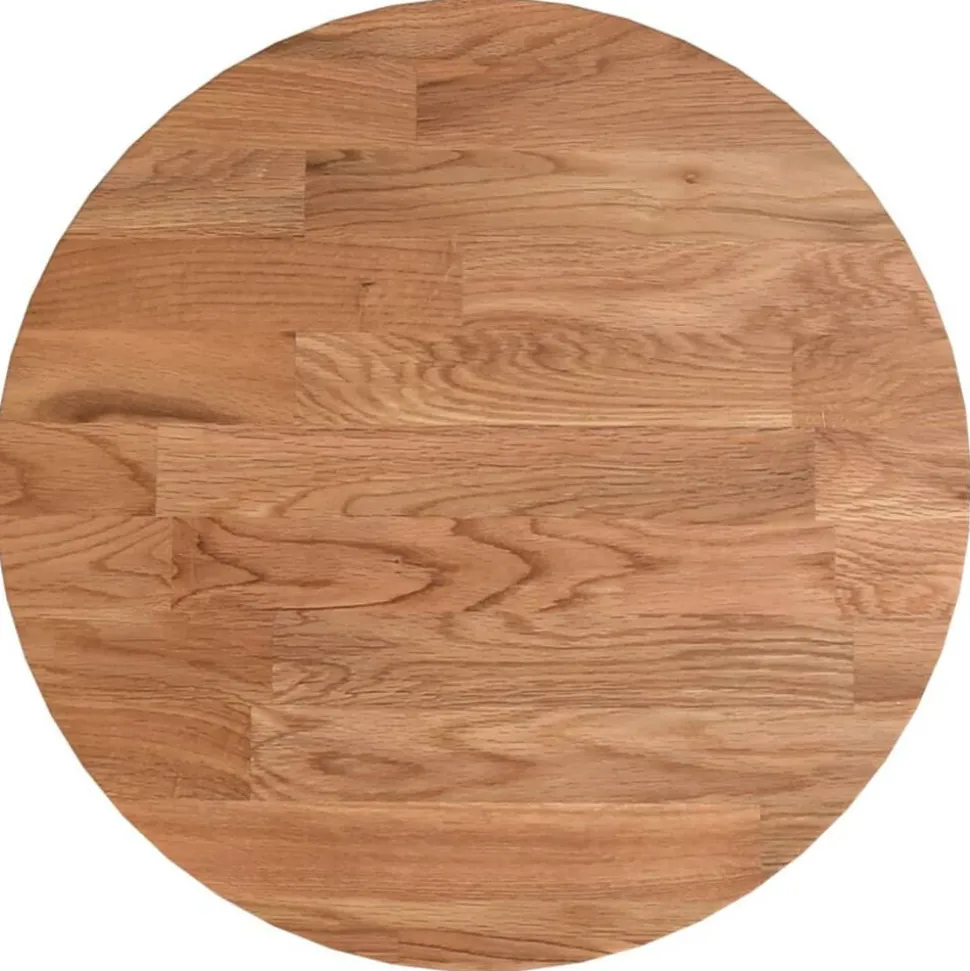 vidaXL Tafelblad rond Ø30x1,5 cm bewerkt massief eikenhout lichtbruin