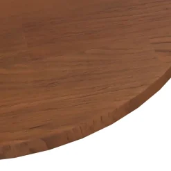 vidaXL Tafelblad rond Ø30x1,5 cm bewerkt massief eikenhout donkerbruin