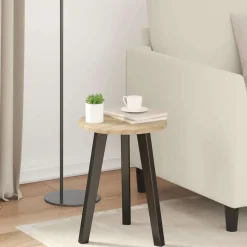 vidaXL Tafelblad Sonoma eiken Ø 30 x 1,5 cm Bewerkt hout