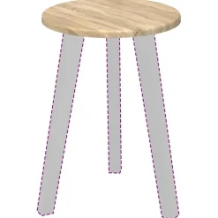 vidaXL Tafelblad Sonoma eiken Ø 30 x 1,5 cm Bewerkt hout